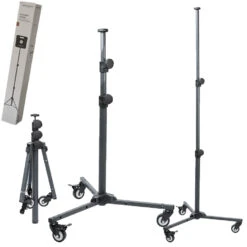 SCANGRIP Fahrgestell Teleskop Stativ Rollend 03.5433 0,7 Bis 1,9m Jetzt 03.5682