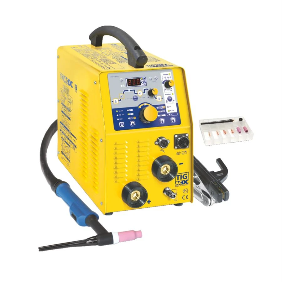 GYS WIG Schweißgerät Gysmi TIG 207 AC DC HF FV + Zubehör Und Fahrwagen – Bild 2