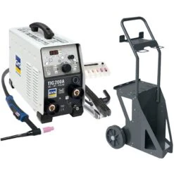 GYS WIG Schweißgerät Gysmi TIG 200 DC HF FV Mit Zubehör Und Fahrwagen
