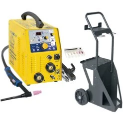 GYS WIG Schweißgerät Gysmi TIG 207 AC DC HF FV + Zubehör Und Fahrwagen
