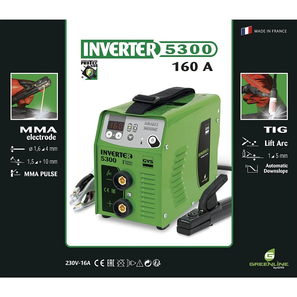 GYS Inverter 5000 E-Hand MMA WIG Schweißgerät Im Koffer Jetzt 5300 (036642) – Bild 2