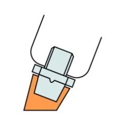 GYS 2 Kappenaufnahmen Ø10 - Für X4 Arm - 052895