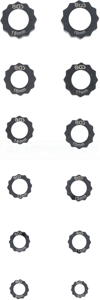 BGS Demontagekappen-Satz Für Beschädigte Sechskant-Schrauben & Muttern | 12-tlg. – 1245 – Bild 4