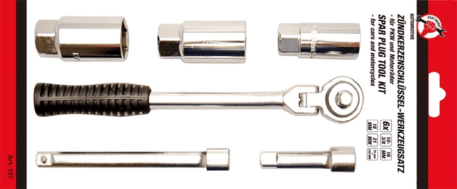 BGS DIY Zündkerzen-Werkzeug-Satz | Antrieb 10 Mm (3/8") | 6-tlg. – 137