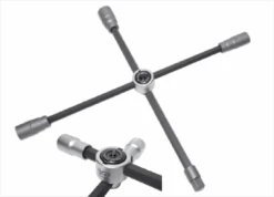 BGS LKW-Radkreuz | Faltbar | Vierkant | SW 24 X 27 X 32 X 20 Mm (3/4") – 1458