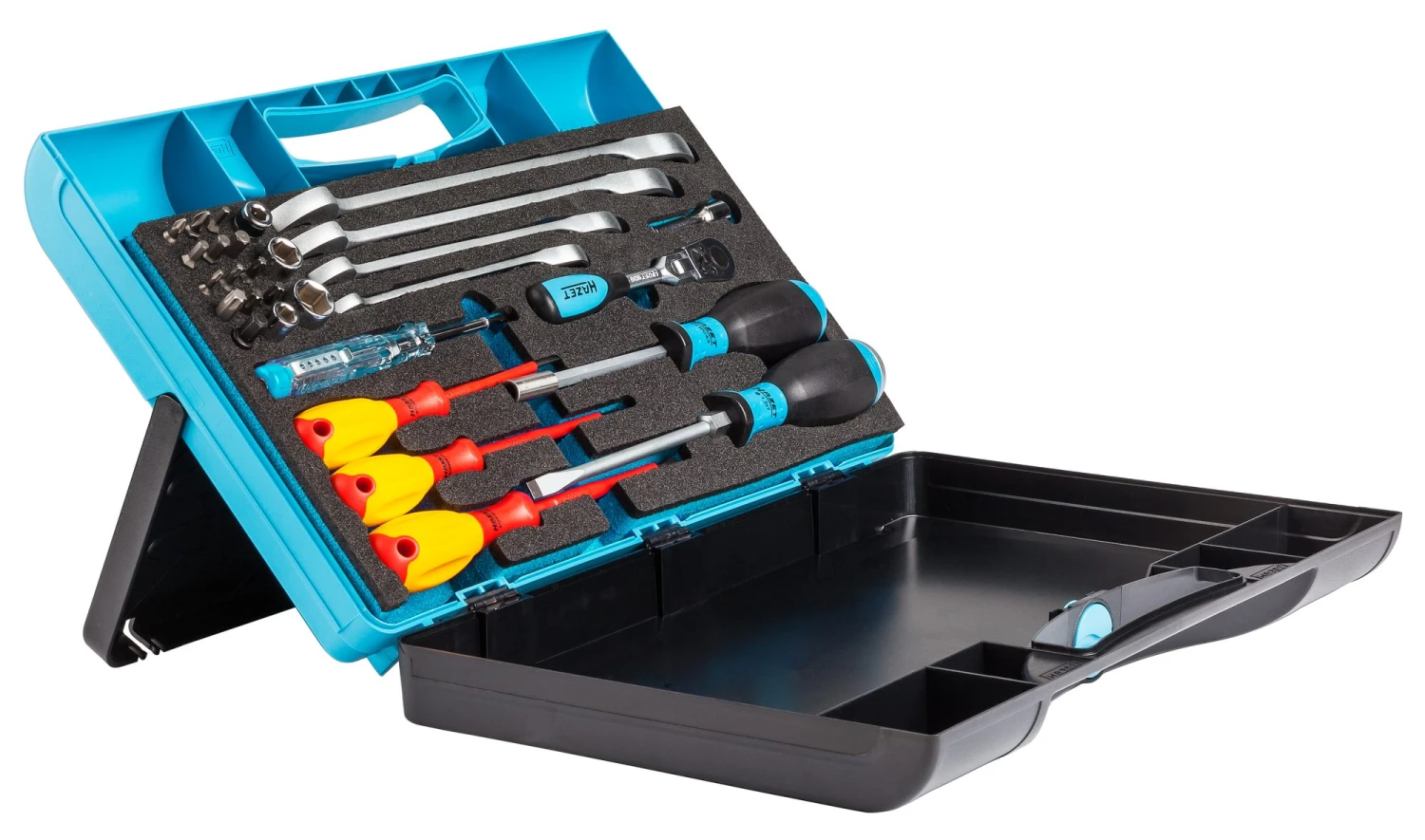 HAZET Werkzeug-Satz Sanitär Heizung Sechskant 6,3 1/4 Zoll 6,3mm 1/4 Zoll 29tlg 1520/29 – Bild 2