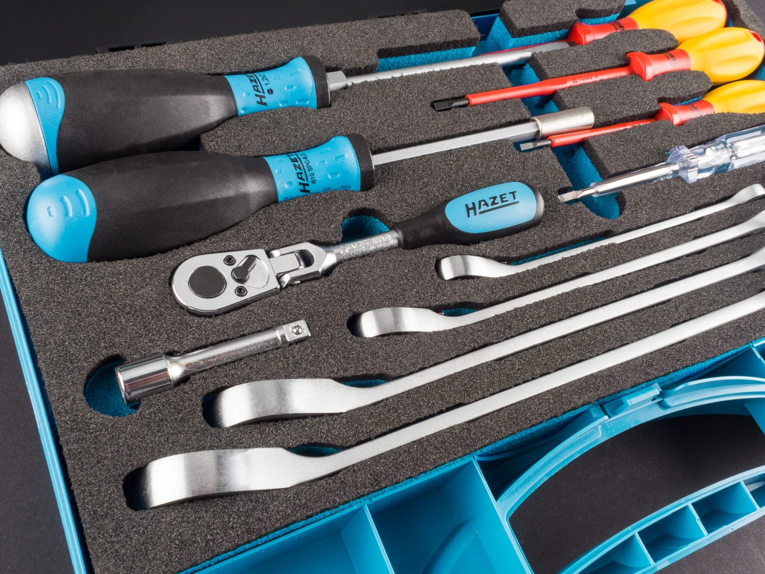 HAZET Werkzeug-Satz Sanitär Heizung Sechskant 6,3 1/4 Zoll 6,3mm 1/4 Zoll 29tlg 1520/29 – Bild 5