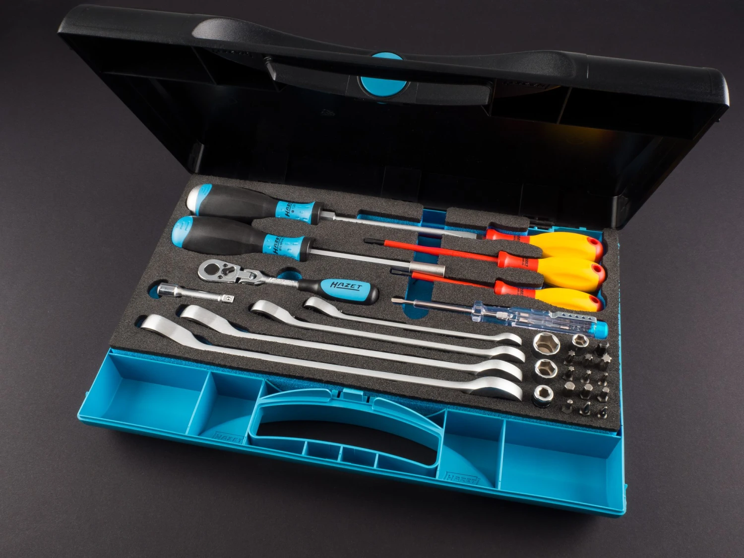 HAZET Werkzeug-Satz Sanitär Heizung Sechskant 6,3 1/4 Zoll 6,3mm 1/4 Zoll 29tlg 1520/29 – Bild 13