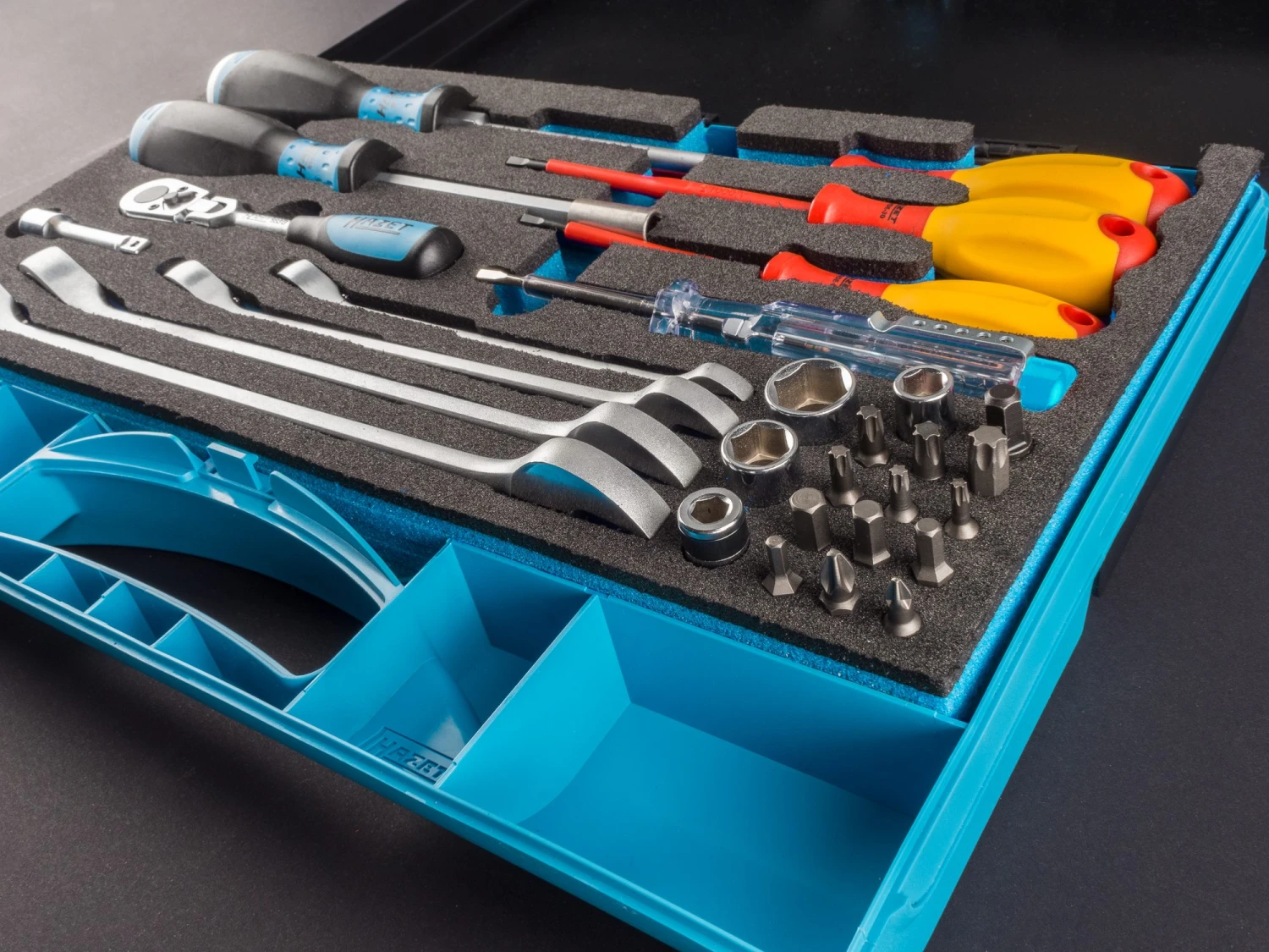 HAZET Werkzeug-Satz Sanitär Heizung Sechskant 6,3 1/4 Zoll 6,3mm 1/4 Zoll 29tlg 1520/29 – Bild 6