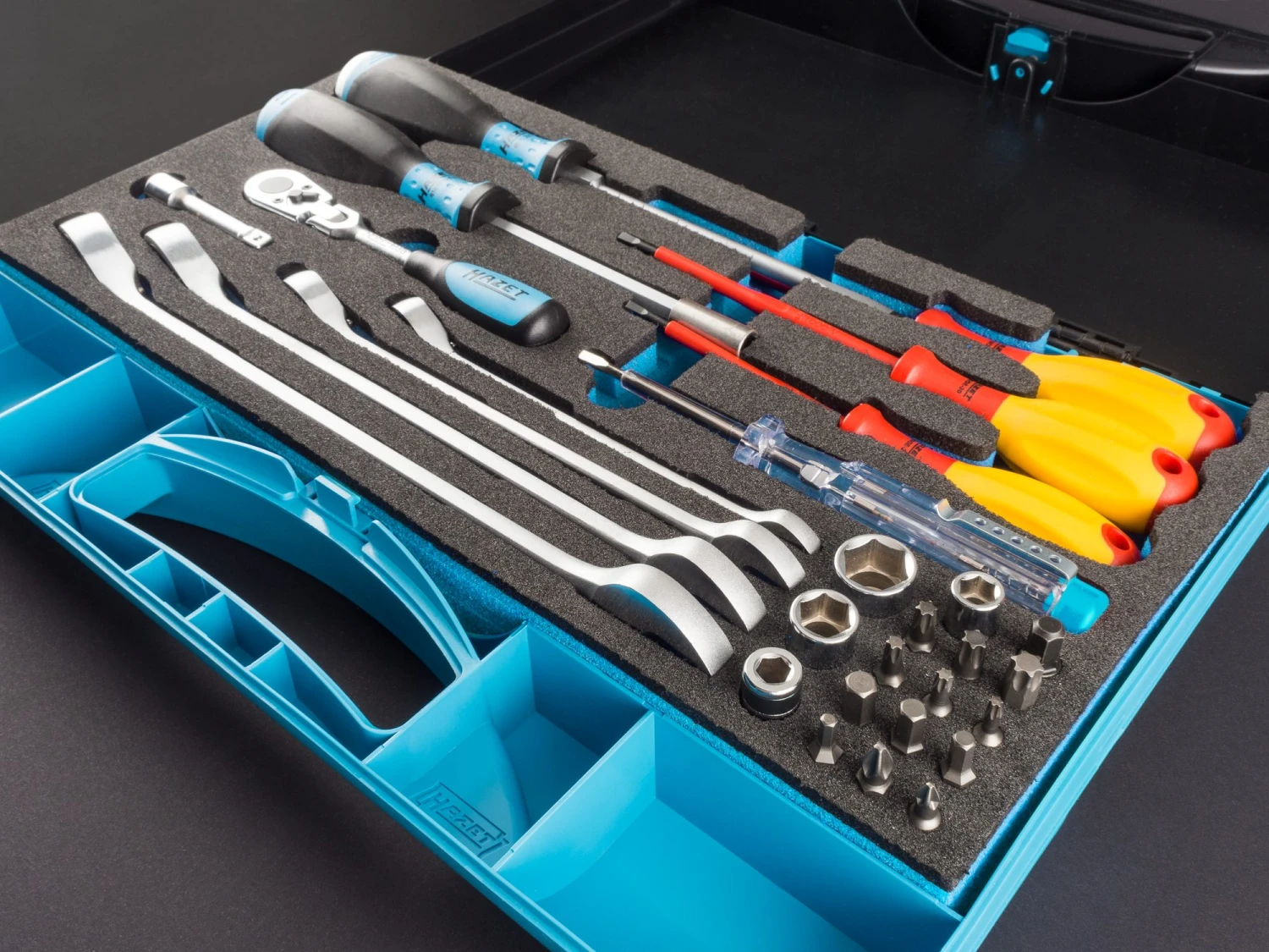 HAZET Werkzeug-Satz Sanitär Heizung Sechskant 6,3 1/4 Zoll 6,3mm 1/4 Zoll 29tlg 1520/29 – Bild 8