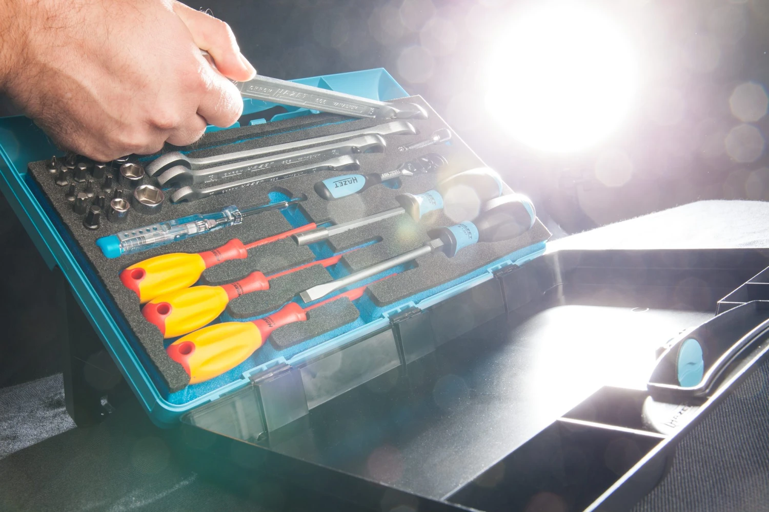 HAZET Werkzeug-Satz Sanitär Heizung Sechskant 6,3 1/4 Zoll 6,3mm 1/4 Zoll 29tlg 1520/29 – Bild 9