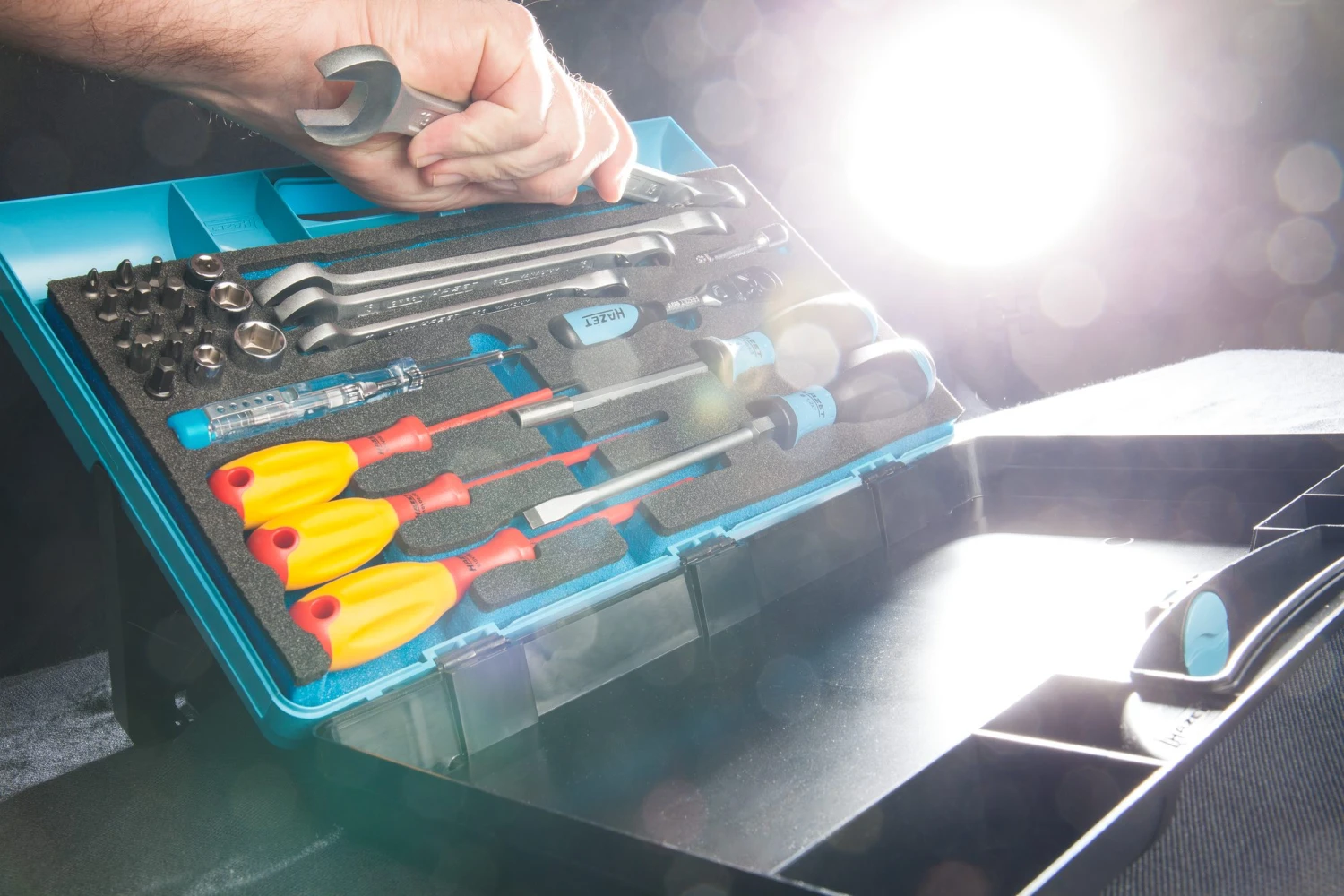 HAZET Werkzeug-Satz Sanitär Heizung Sechskant 6,3 1/4 Zoll 6,3mm 1/4 Zoll 29tlg 1520/29 – Bild 10