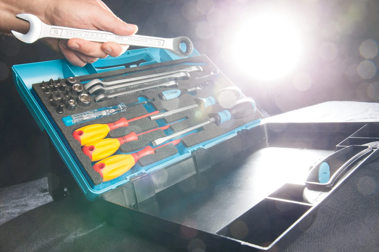 HAZET Werkzeug-Satz Sanitär Heizung Sechskant 6,3 1/4 Zoll 6,3mm 1/4 Zoll 29tlg 1520/29 – Bild 11