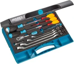 HAZET Werkzeug-Satz Sanitär Heizung Sechskant 6,3 1/4 Zoll 6,3mm 1/4 Zoll 29tlg 1520/29