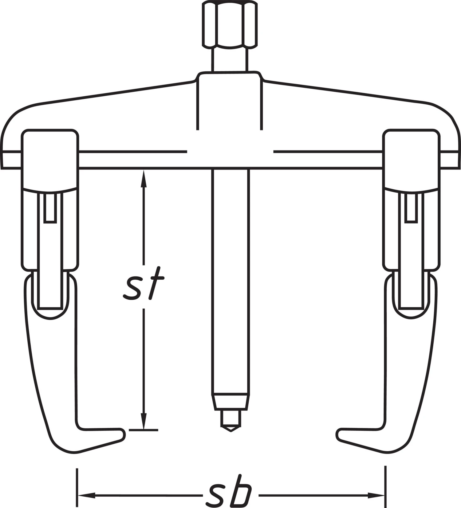 HAZET Schnellspann-Abzieher 2-armig 1787F-13 – Bild 3