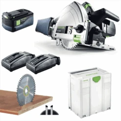 Festool Akku Tauchsäge TSC 55 Li 5,2 REB-Plus/XL 201391 Mit 2 Akkus Und Ladegerät