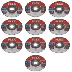 FLEX 10x Dünne Trennscheibe Für Edelstahl 125 Ø X 1 X 22,2mm 349.836