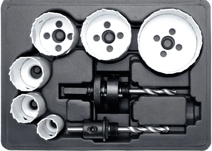 BGS Lochsägen-Satz | Ø 22 - 65 Mm | Tiefe 40 Mm | 8-tlg. – 3906