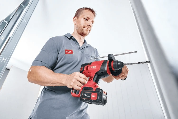 FLEX Akku Bohrhammer CHE 18 EC Set 461.768 2x Akkus 5Ah LG L-BOXX 18Volt – Bild 12