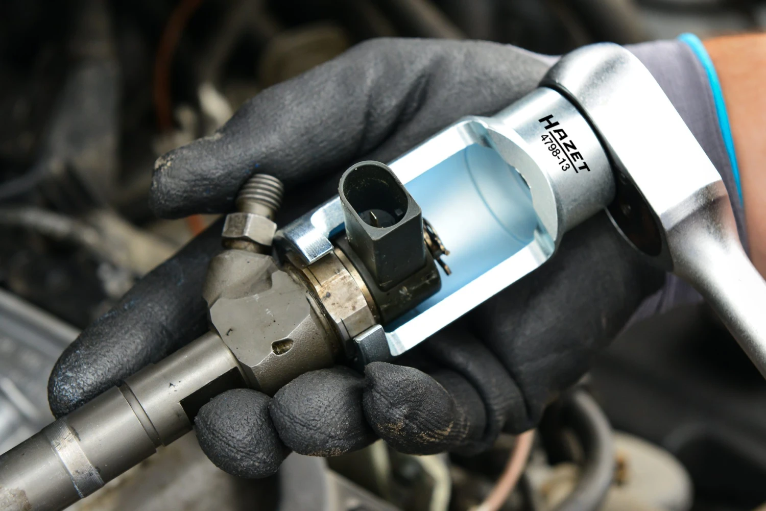 HAZET Injektor Steckschlüssel Bosch 29 mm 12,5mm 1/2 Zoll Außen-Sechskant 29 4798-13 – Bild 2