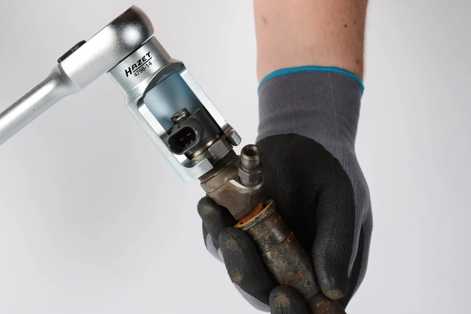 HAZET Injektor Steckschlüssel Bosch 30 mm 12,5mm 1/2 Zoll Außen-Sechskant 30 4798-14 – Bild 3