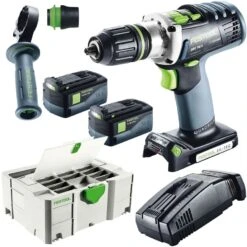 Festool Akkuschrauber DRC18 DRC 18/4 Li 5,2 Plus SCA 574916 Bohrschrauber QUADRIVE