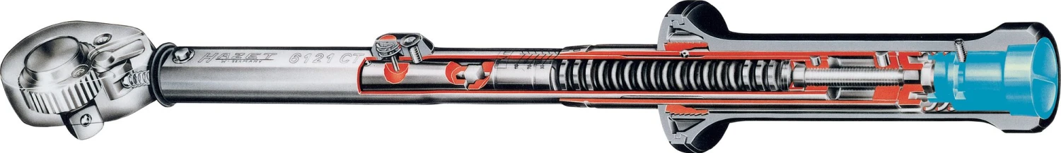 HAZET Drehmomentschlüssel 20-120 Nm 2% Vierkant Massiv 10mm 3/8 Zoll 6111-1CTCAL – Bild 4