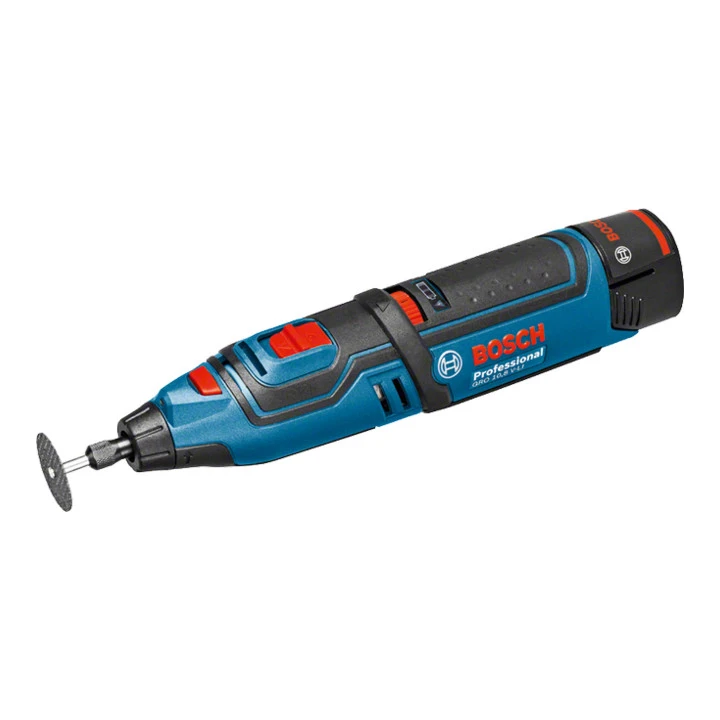 Bosch Akku-Rotationswerkzeug GRO 12V-35 SOLO In Einlage + ZUBEHĂ–R (ehemals 10,8 V-LI)