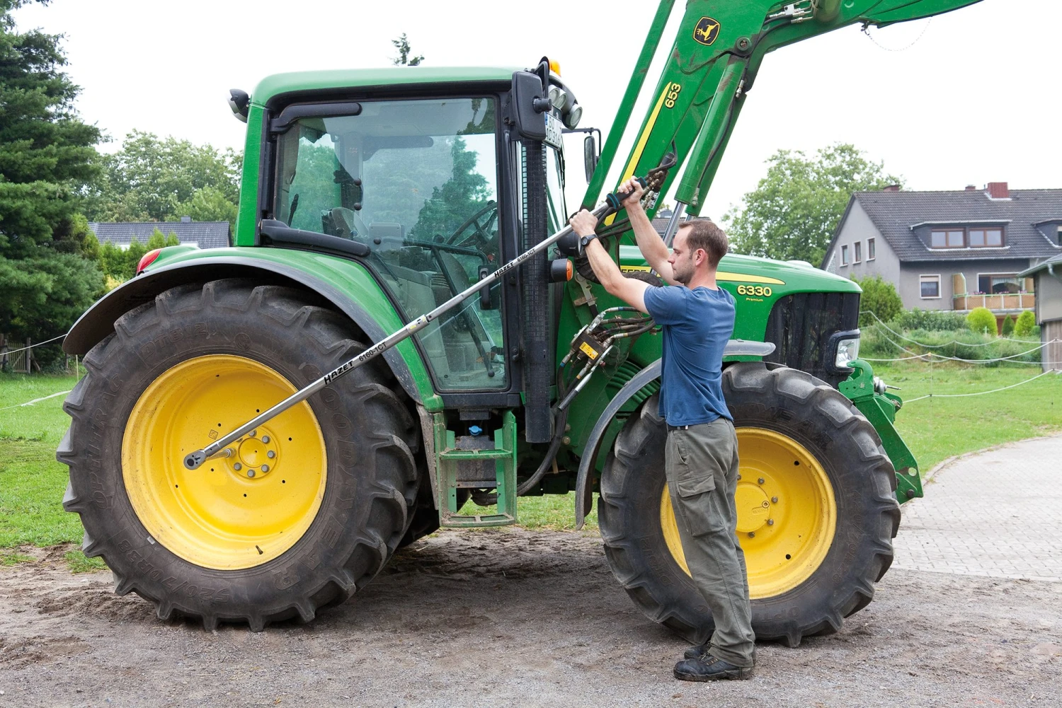 HAZET Drehmomentschlüssel 600-1600 Nm 3% Vierkant Massiv 25mm (1 Zoll) 6160-1CTCAL – Bild 6