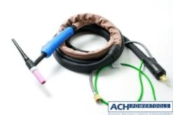 ACH WIG-Brenner SR17 4 M Gasgekühlt Doppeldrucktaster 13 Mm Dorn Gas 1/4" 702000