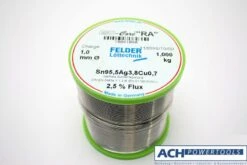 ACH Elektro Lötdraht Bleifrei 95,5% Zinn Ă1,0mm 1000gr. ISO-Core-RA Bleifrei 805923