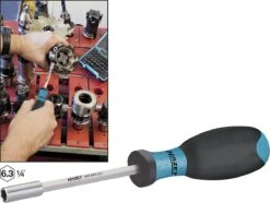 HAZET Bit-Halter- Sechskant Hohl 6,3 (1/4 Zoll) - 210 Mm 810SPC-6.3