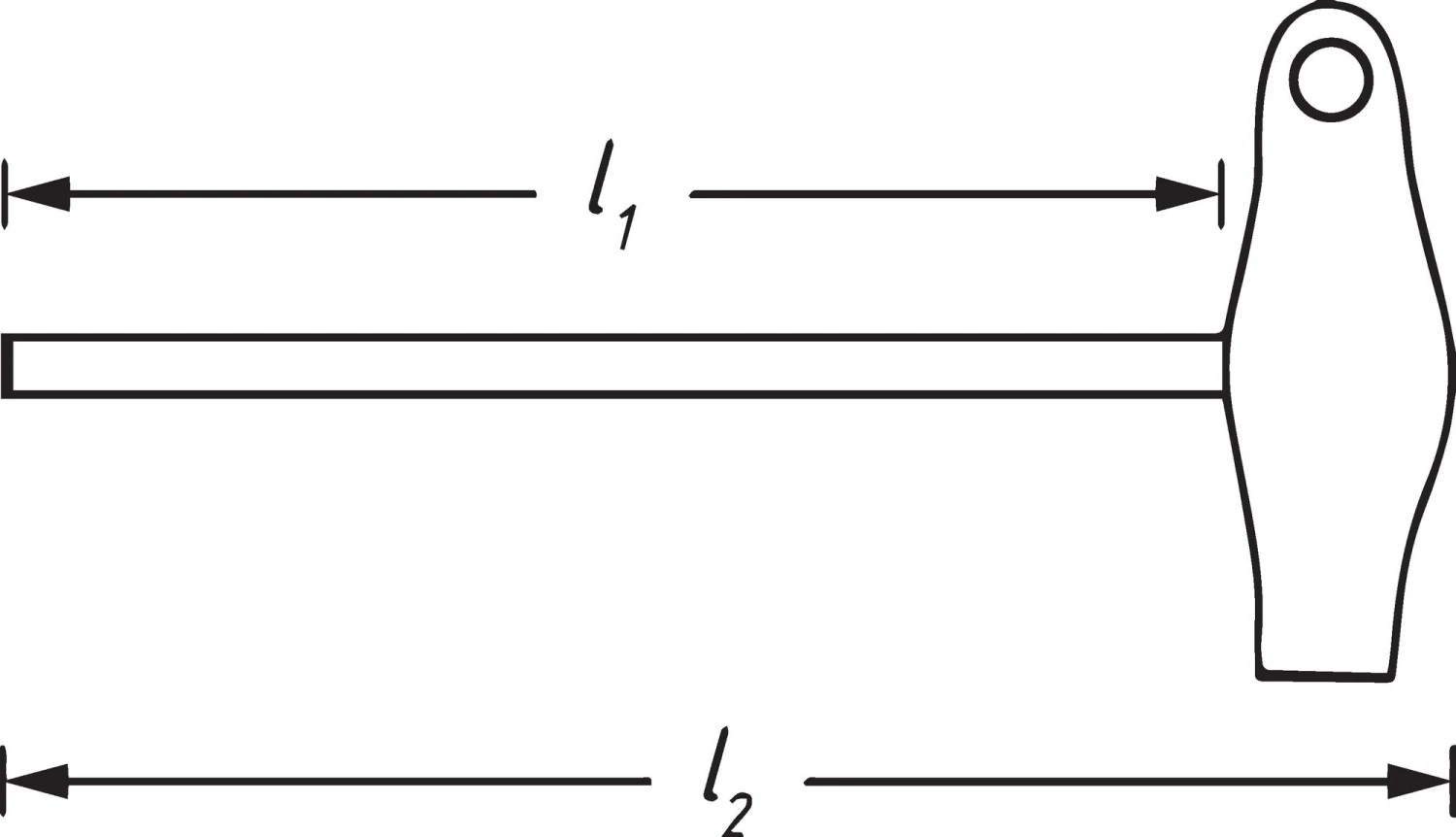 HAZET Schraubendreher Mit T-Griff- Innen-Sechskant Profil - 5 828-5 – Bild 3