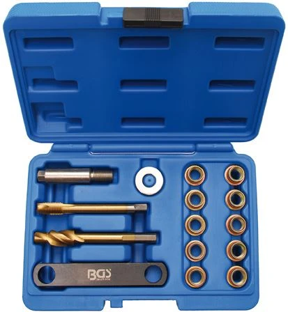 BGS Reparatur-Satz Für Bremsgewinde | Für VAG | M12 X 1,5 Mm | 15-tlg. – 8408 – Bild 4