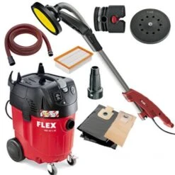 FLEX 405892 Giraffe GE 5 R Langhalsschleifer + Sicherheitssauger VCE 45 M AC + Zubehör