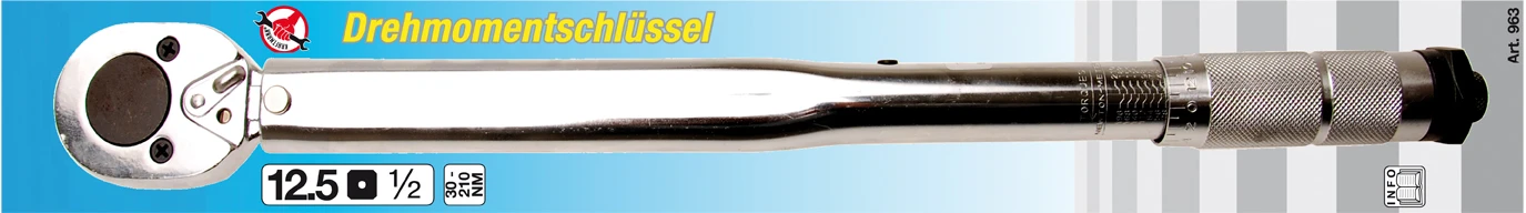 BGS DIY Drehmomentschlüssel | Abtrieb Außenvierkant 12,5 Mm (1/2") | 28 - 210 Nm – 963 – Bild 2