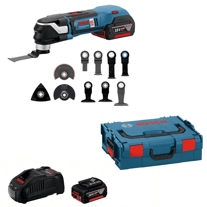 Bosch Akku Multi Cutter GOP 18V-28 Mit 2 X 5,0 Ah Li-Ion Akku L-BOXX 06018B6003