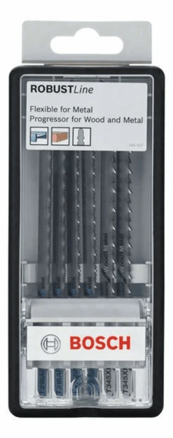 Bosch Stichsägeblatt-Set Robust Line Metal Profile T-Schaft 6-teilig 2607010573