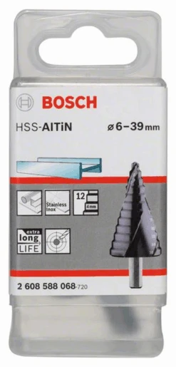 Bosch Stufenbohrer HSS-AlTiN 6 - 39 Mm 10 Mm 93,5 12 Stufen 2608588068
