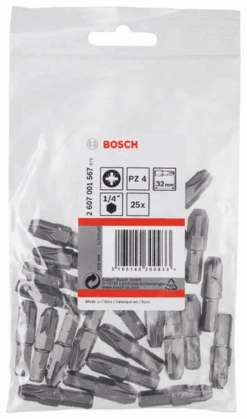Bosch Schrauberbit Extra-Hart PZ 4 32 Mm 25er-Pack 2607001567