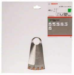 Bosch Kreissägeblatt Optiline Wood Für Kapp Und Gehrungssägen 250 X 30 X 3,2 Mm 40 2608640643