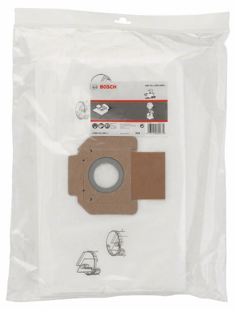 Bosch Vliesbeutel Passend Zu GAS 20 L Professional 2605411229