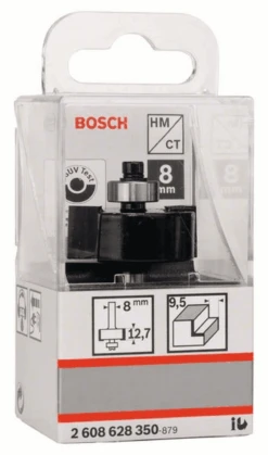 Bosch Falzfräser 8 Mm B 9,5 Mm D 31,8 Mm L 12,5 Mm G 54 Mm 2608628350