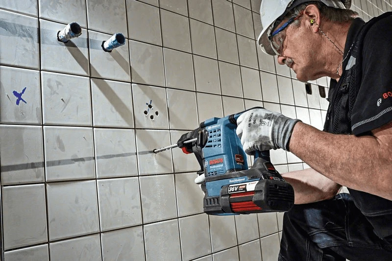 Bosch Akku Bohrhammer GBH 36 V-LI Plus Mit SDS-plus Mit 2 X 4,0 Ah Li-Ion Akku,L-BOXX 0611906002 – Bild 12