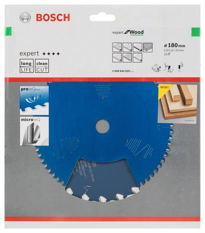 Bosch Kreissägeblatt Expert For Wood 180 X 20 X 2,6 Mm 24 2608644029