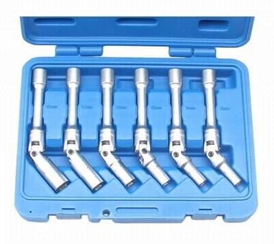 BGS Universal Glühkerzen-Gelenkschlüssel-Satz, Sechskant | 10 Mm (3/8") | SW 8 - 16 Mm | 6-tlg. – 2986 – Bild 2