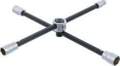 BGS Rad-Kreuzschlüssel Mit Gelenk | Für PKW | Vierkant | SW 17 X 19 X 21 X 12,5 Mm (1/2") – 1456