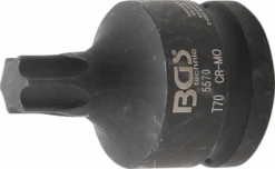 BGS Kraft-Bit-Einsatz | Antrieb Innenvierkant 20 Mm (3/4") | T-Profil (für Torx) T70 – 5570