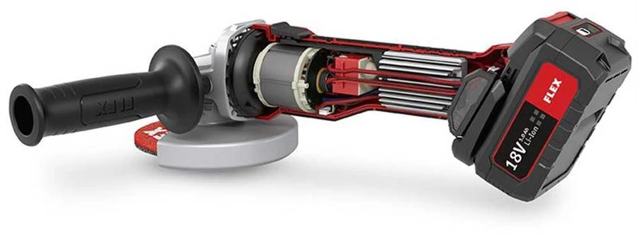 FLEX Akku Winkelschleifer 125mm L 125 18 EC 417.947 2x Akku LG L-BOXX 417.947 – Bild 5