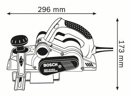 Bosch Hobel GHO 40-82 C Mit Handwerkerkoffer 060159A760 – Bild 4